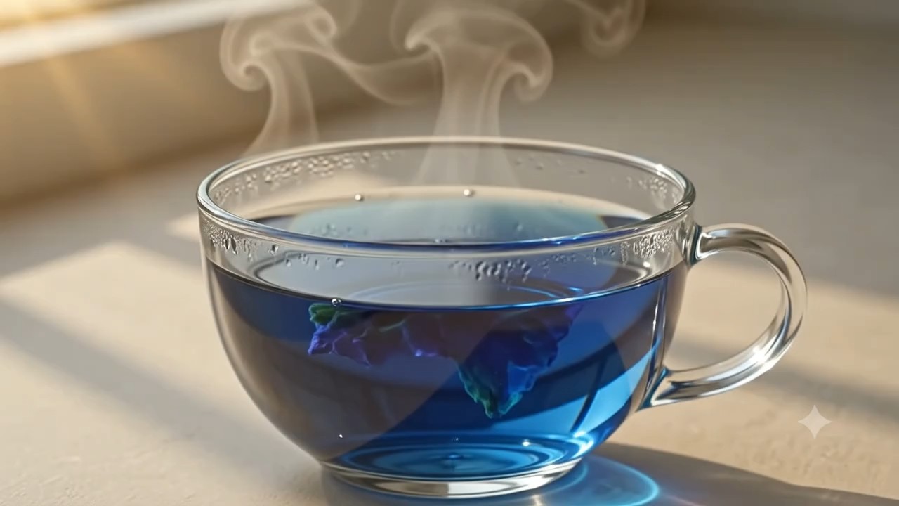Butterfly Pea Infusion color metamorphosis frame