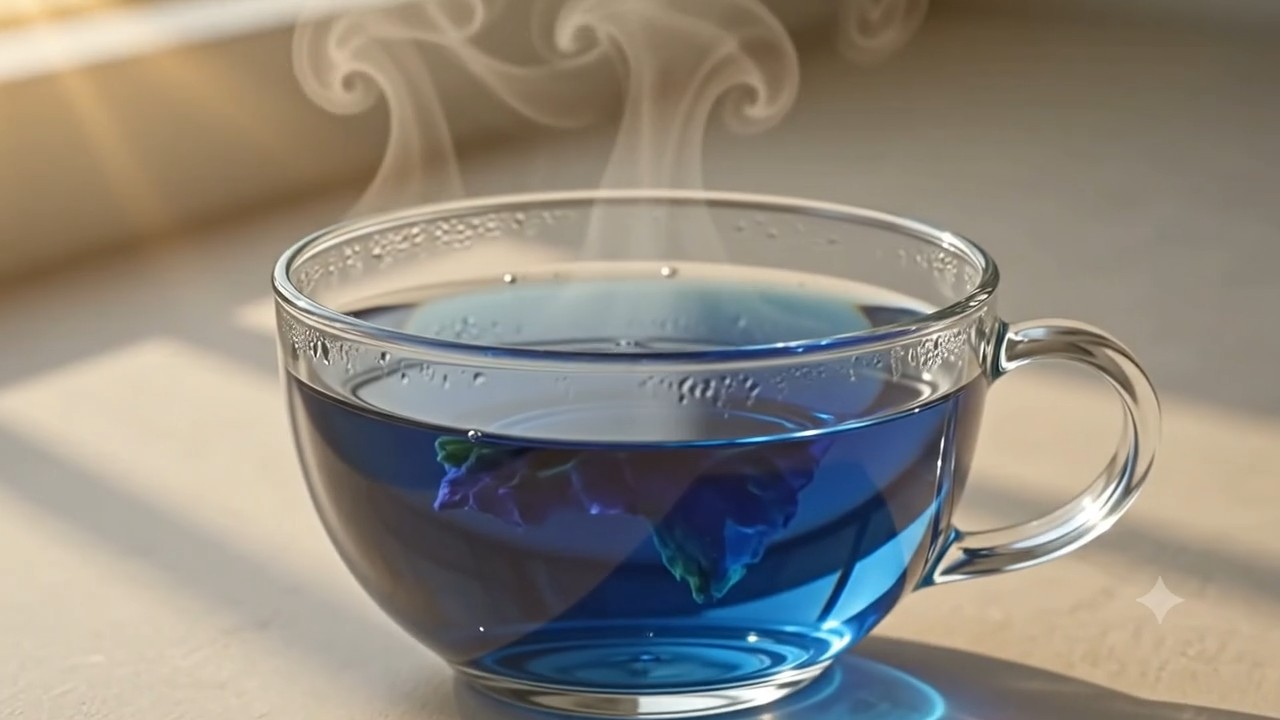 Butterfly Pea Infusion color metamorphosis frame
