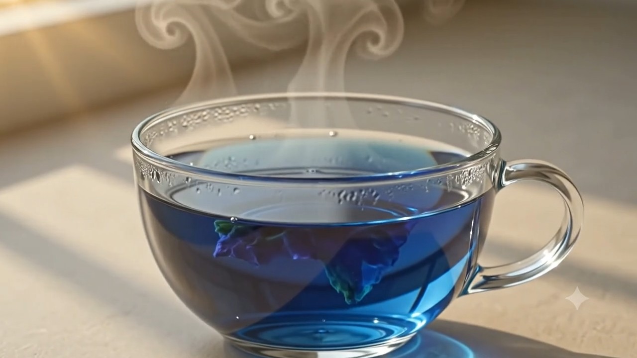 Butterfly Pea Infusion color metamorphosis frame