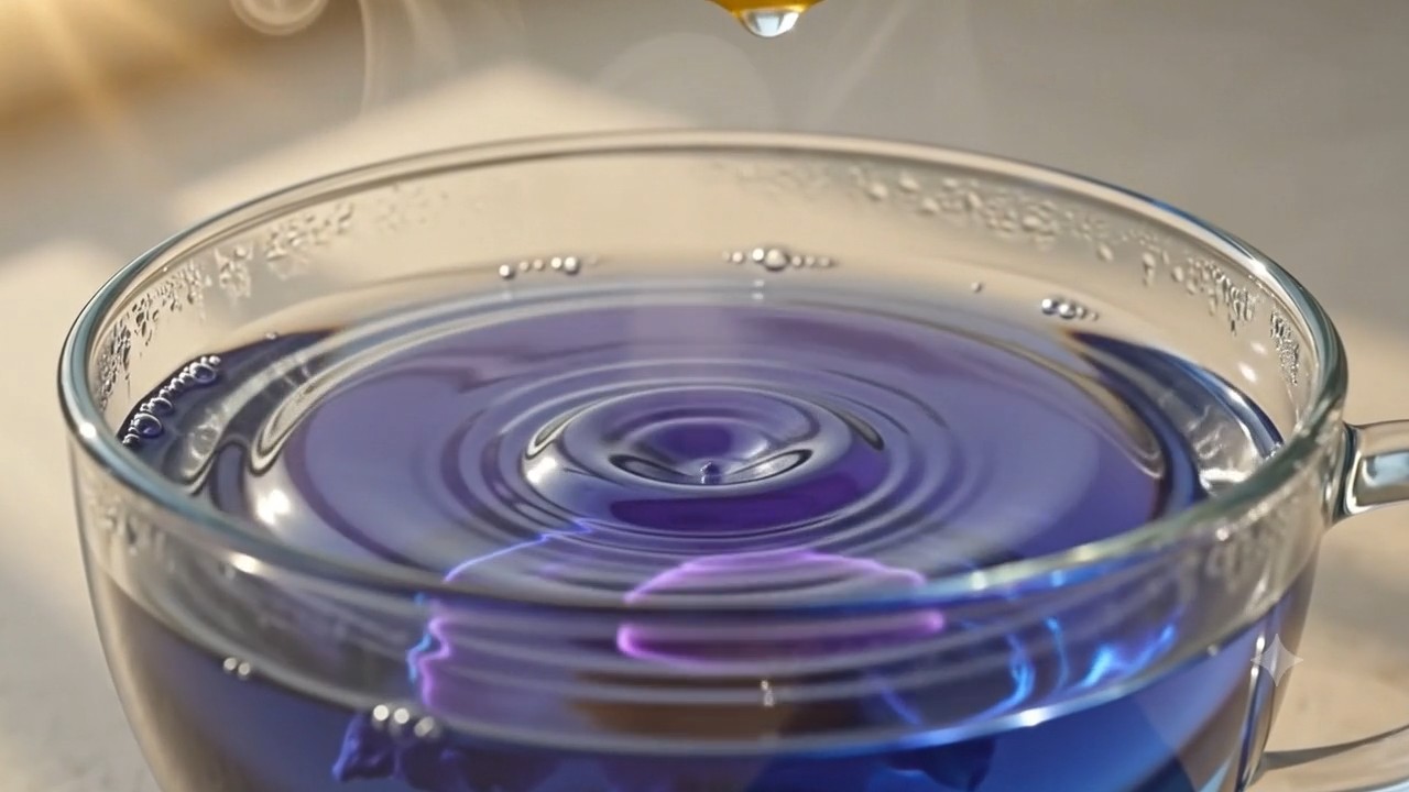 Butterfly Pea Infusion color metamorphosis frame