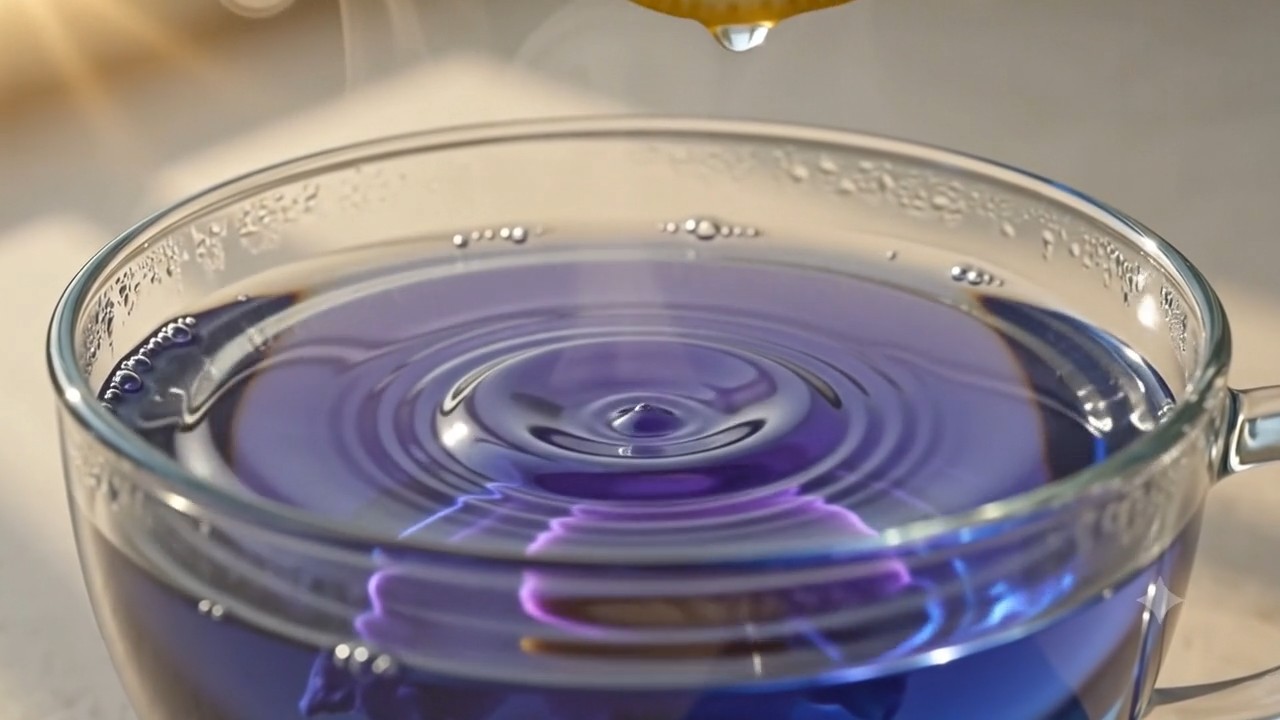 Butterfly Pea Infusion color metamorphosis frame