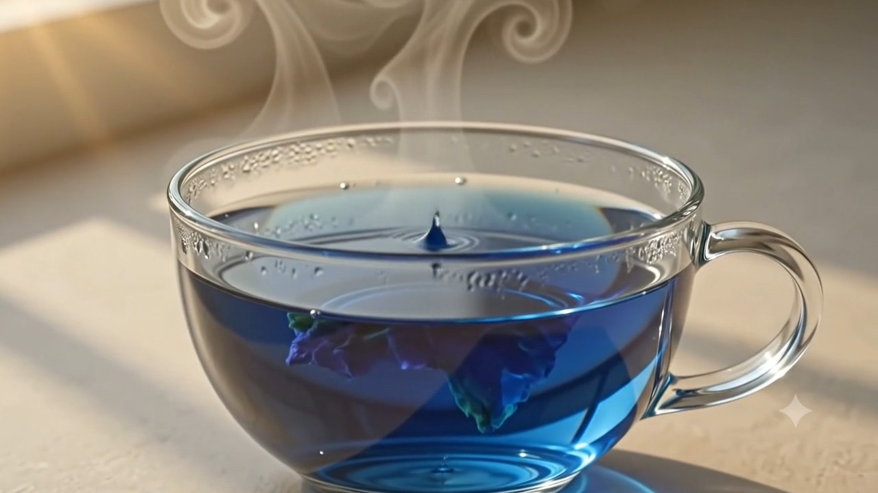 Butterfly Pea Infusion color metamorphosis frame