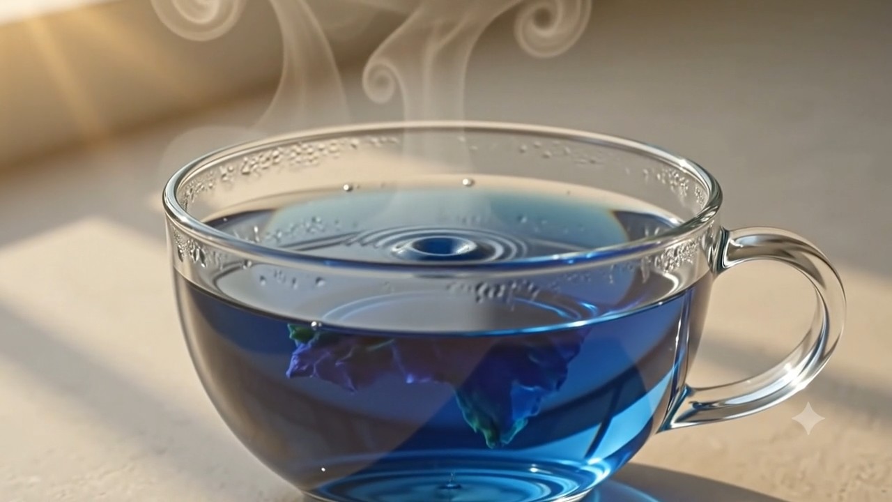 Butterfly Pea Infusion color metamorphosis frame